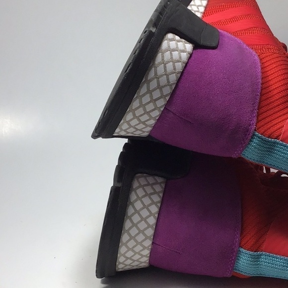 Adidas AF 1.3 Primeknit Boots Scarlet Red Sock 8 - Picture 10 of 16